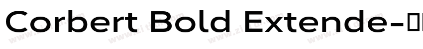 Corbert Bold Extende字体转换